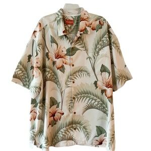 Tommy Bahama Washable Silk Tropical Sports Shirt Size 2X Big